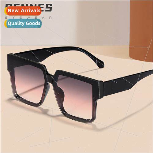 2024 new large square frame nd sunglasses female outdoor sun