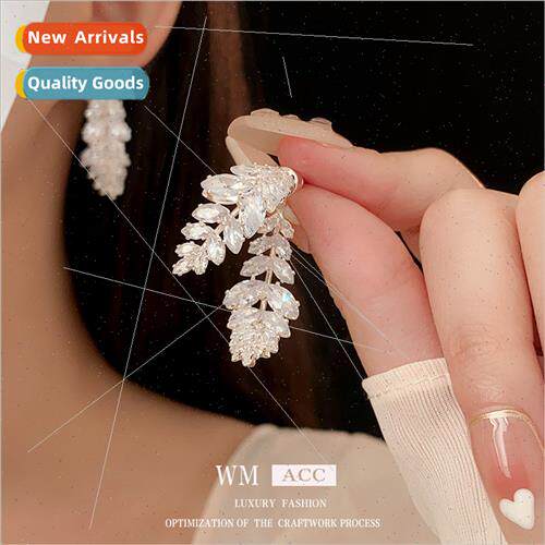lver needle full diamonds irregular front back two wear earr