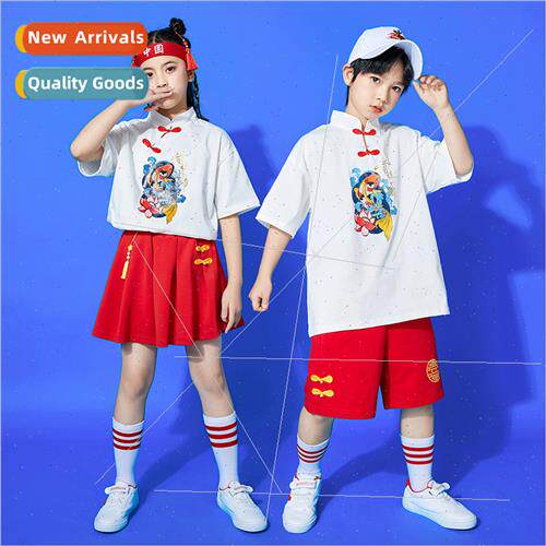 June 1 childrens permance costumes Chinese  koi short-sleeve