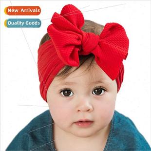 nylon bow hairbsoft elastic headdress New baby creative