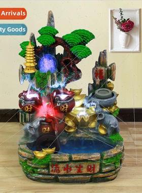 Flowing water generates wealth fish tank bonsai wigwam water