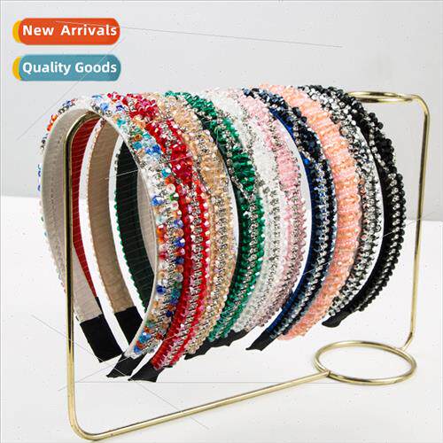 Hair bands new Korean handmade beaded diamond fine edge hair