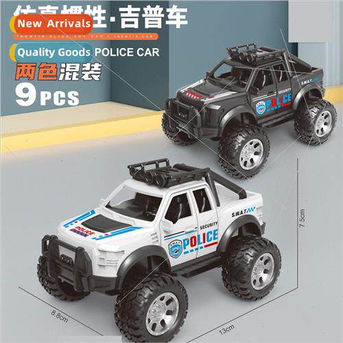mulation inertia jeep children police car off-road vehicle t