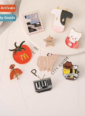 Europe new cartoon creative butterfly bee pet alloy brooch a