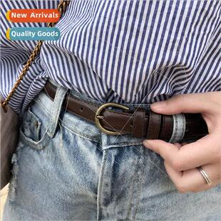 Korea four seasons  retro pin buckle thin belt female studen