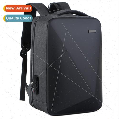 Hard shell shoulder computer bag men password lock anti-thef