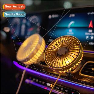 New car air vents fan small USB fan car wind power to increa