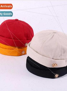 new metal maple leaf landlord hat sunscreen outing hiphop hu