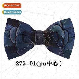 ghtclub Men Feather Bird Tie Blue Bow Wedding 275 Hair Ink