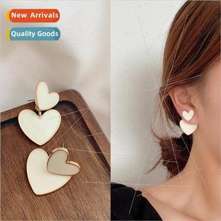 earrings female retro whe earr cold love simple Europe small