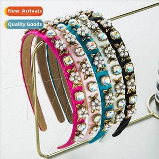 baroque retro glass Hair versatile new diamonds headba bands