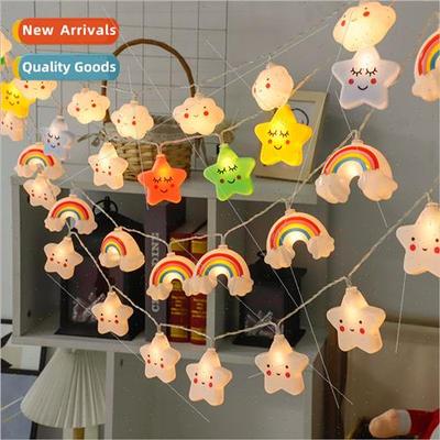 Led colorful lights string children bedroom tent arrangement