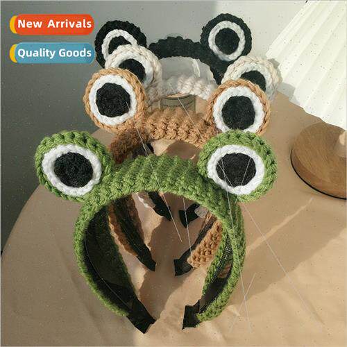 Cartoon fashion big eyes frog hair band female wash face cut