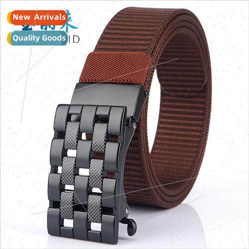 Canvas Automatic Buckle Belt Woven Nylon Pant Belt Youth Stu