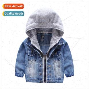 Spring  childrens clothing boys children fake 2 pieces boys