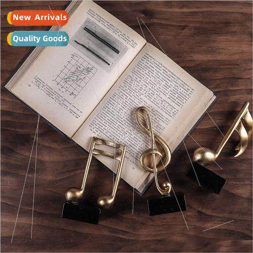 Golden musical notes ornaments living room wine cooler decor