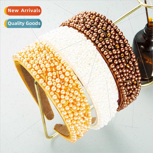 Hair bands new Europe full star pearl crystal headband fashi