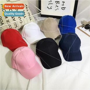 duck color son cap tongue couple brim curved solid ulzzang