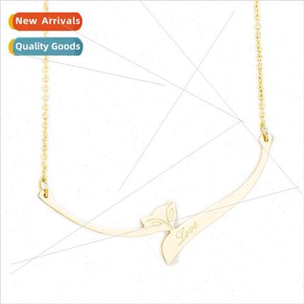 Korea Ins animal irregular fox rose gold necklace fashion ti