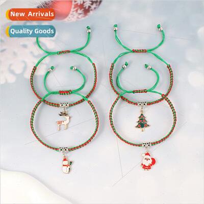 New Europe Christmas hand-woven couple bracelets a pair men