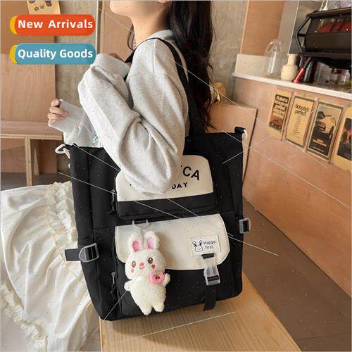 Nylon bag female Japan children cramming bag handbag student