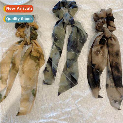 Bow scarf hair band female new tie head rope large intestine