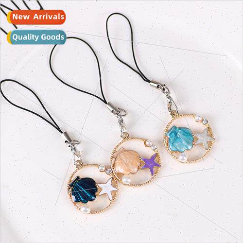 Korean fashion simple versatile star shell phone chain good