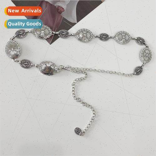Waist Chain Women Dress ze Oval Connection Fashion Small Bel