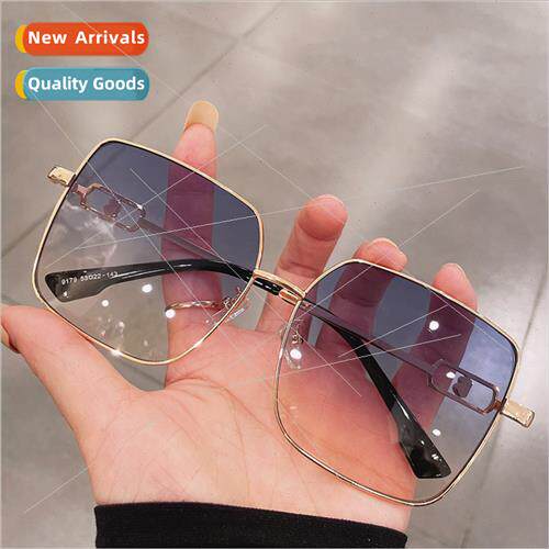 New Korea vegetarian sunshade sunglasses retro square large