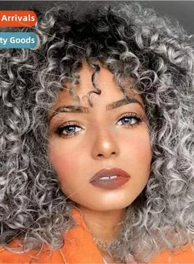 Wigs Europe Women Short Curly Hair Exploding Head Chemical F