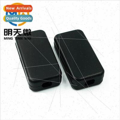 Black two outlet plastic small junction box USB power module