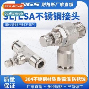 throttle valve SL6 304 adjustable pipeline pneumatic LSA8