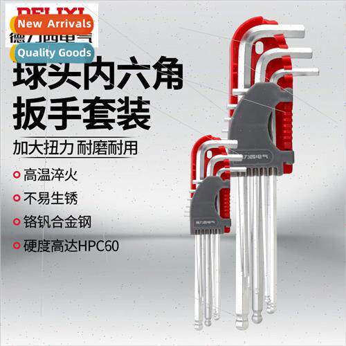 Electrical 9pcs Ball Hexagon Socket Set 1.5-10mm DHCHT3090S