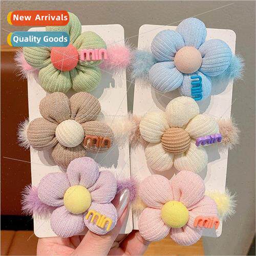 dopamine flowers plush hair bcute ltle girl high elasticy le
