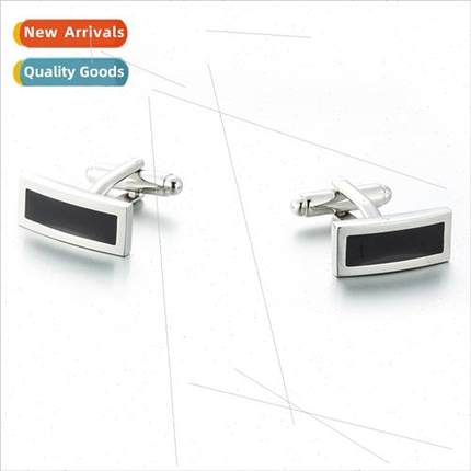 Qualy French enamel cufflinks  rectangular cufflinks button