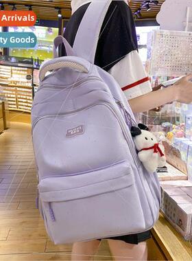 Schoolbag female junior girls new large-capacy primary schoo