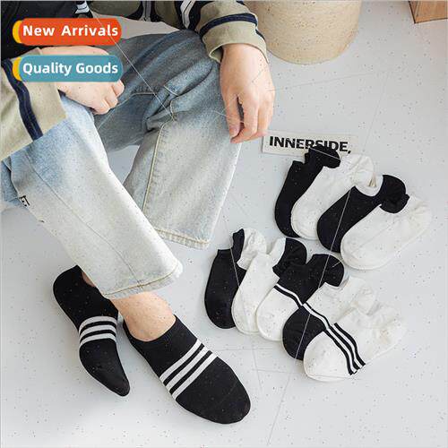 Men socks summer boat socks do not fall off heel thin invisi