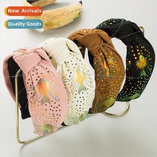 skull top versatile goldfish female high band sequins hair