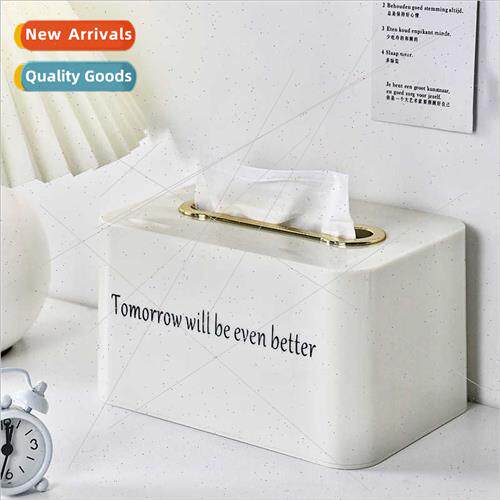 Creative spring paper box desktop simple living room napkin