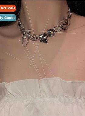 Baroque collarbone chain female collar choker punk niche ret