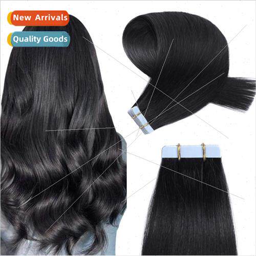 No Trace Invisible Hair Extensions Piece Women Real Hair Wig