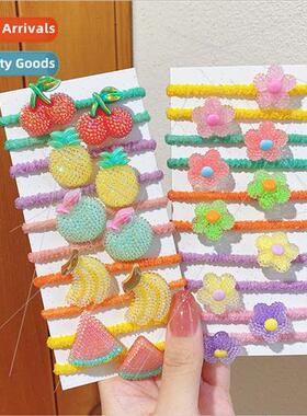 Colorful basic seamless towel ring headbsimple ins children