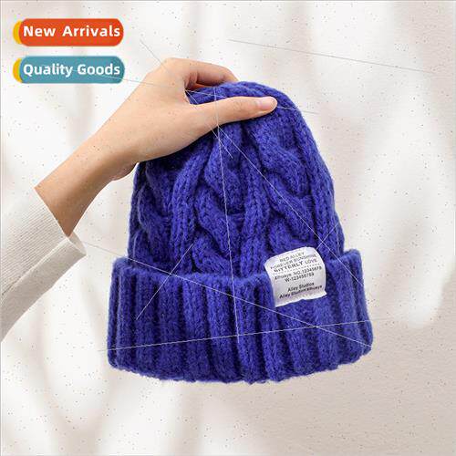 Korea candy color twisted wool cap children ins tide Autumn