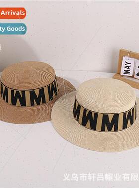 New retro lerary flat top bowler hat outdoor sunscreen sunsc
