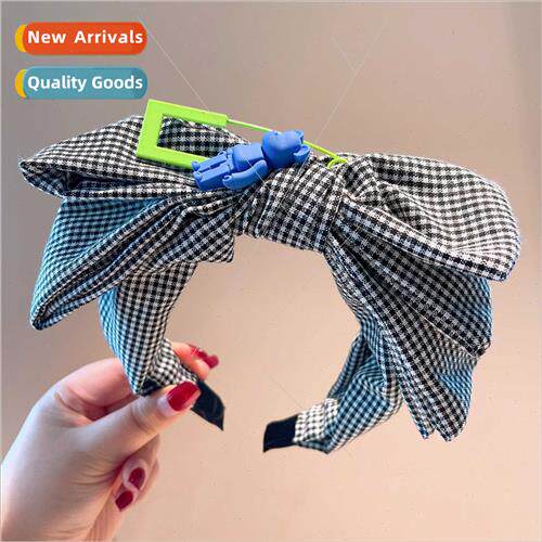 cartoon cute double large bow Thousand Bird Grid show face s