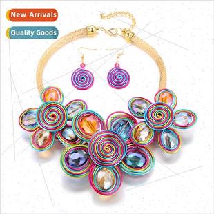 aluminum women wire set neck Necklaces Europe African适用men