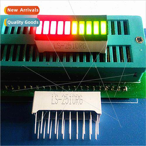 LED Digal Tube 10 Segment ght Bar High Bright Red Green Flat