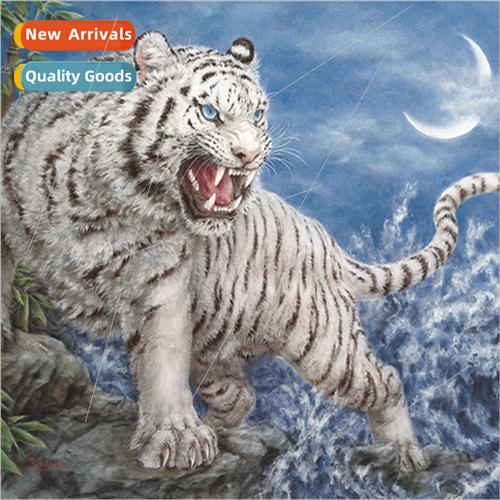 Diamond new DIY tiger full round diamond handmade point dril