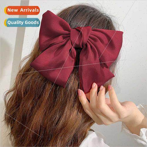 Red large bow hair clips back head lola hair accessories spr