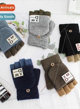 Students flexible typing office warm half-finger flip-flop g